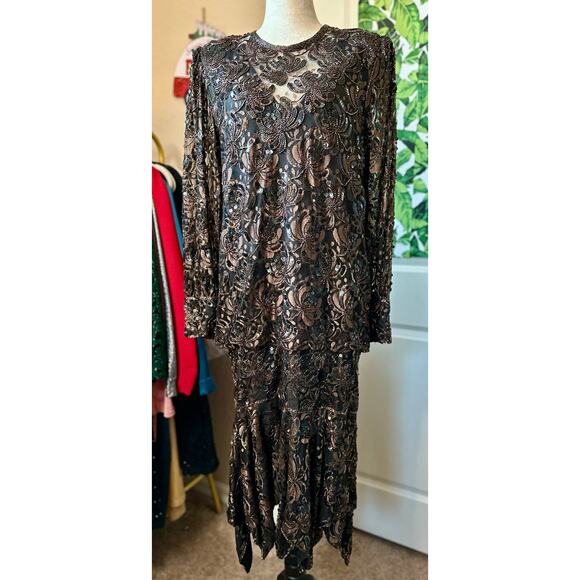 Judith Ann Dresses & Skirts - Vintage Judith Ann Creations Sequin & Lace Dress